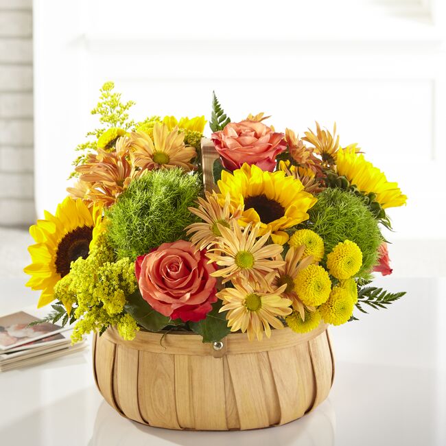 The Harvest Sunflower Basket